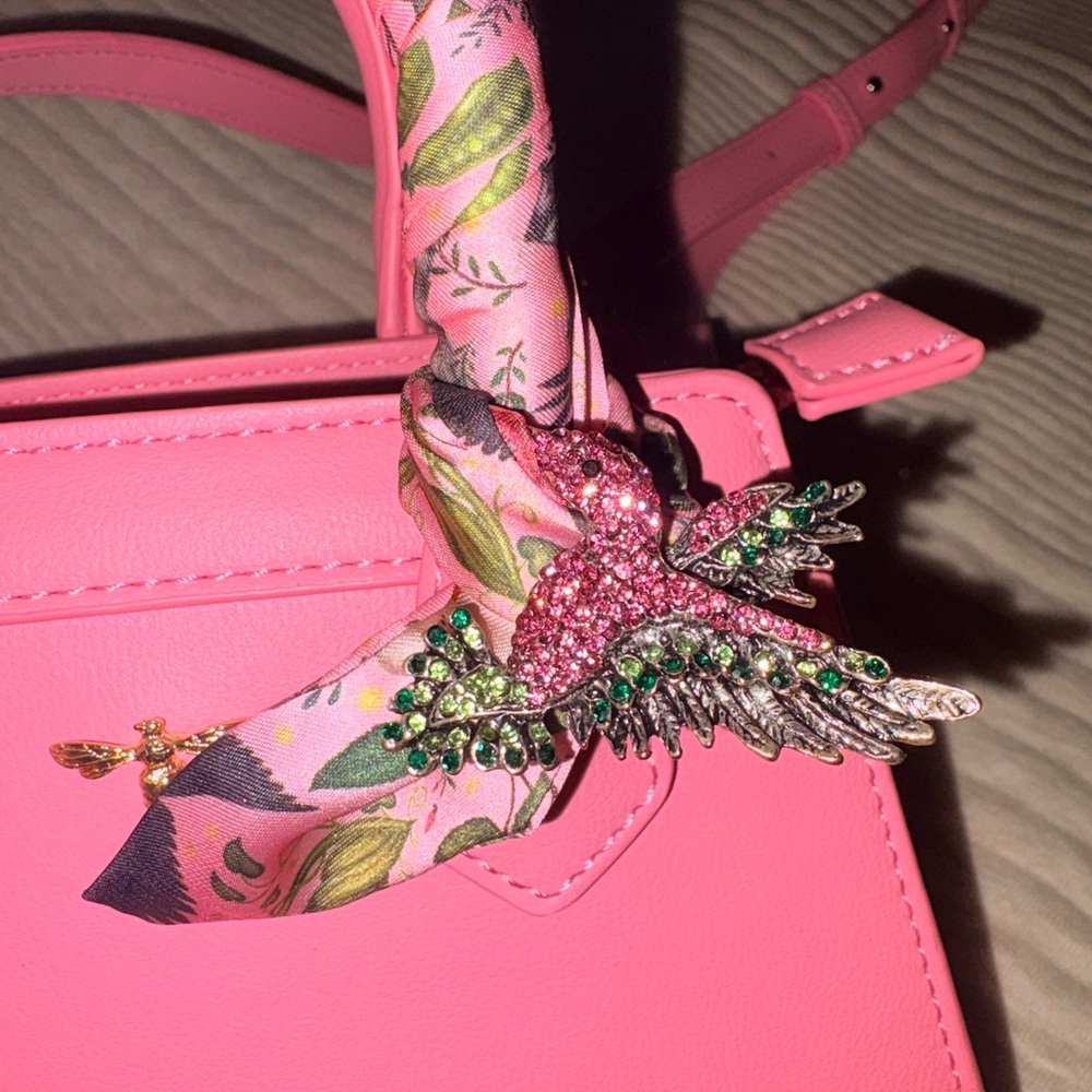 Women’s Pink Mini Satchel Handbag - Picture 4 of 4